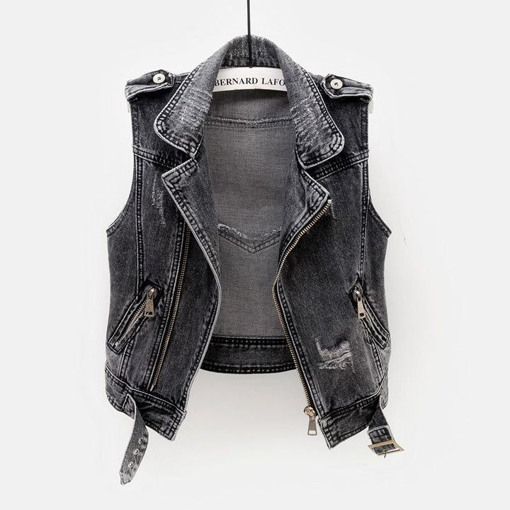 Detour Distresed Denim Vest