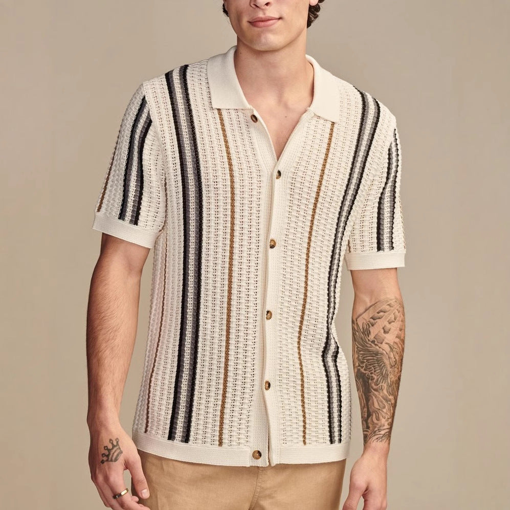Cabana Knit Button-Up