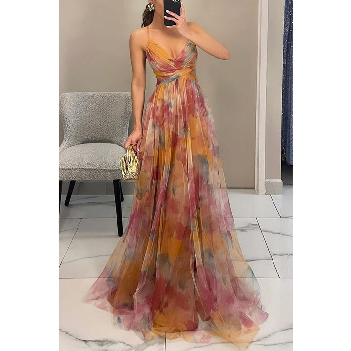The Capri Sunset Maxi Dress
