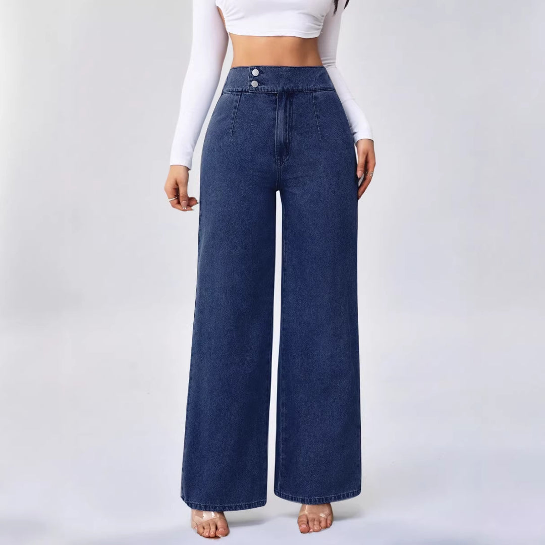 Women's High-Waisted Wide-Leg Jeans