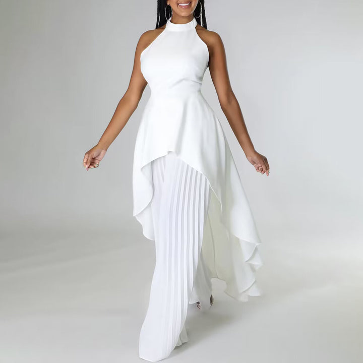 The Elowen Layered Halter Gown