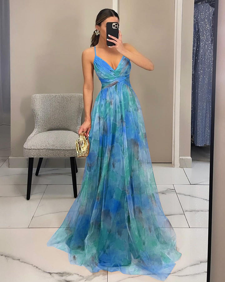 The Capri Sunset Maxi Dress