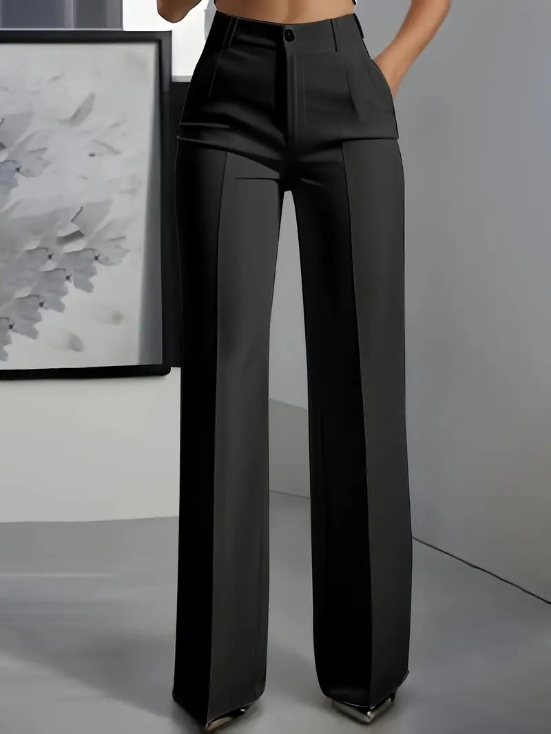 Elara™ Tailored Wide-Leg Trousers