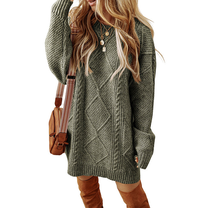 Juno Cable Knit Sweater Dress