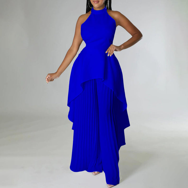 The Elowen Layered Halter Gown