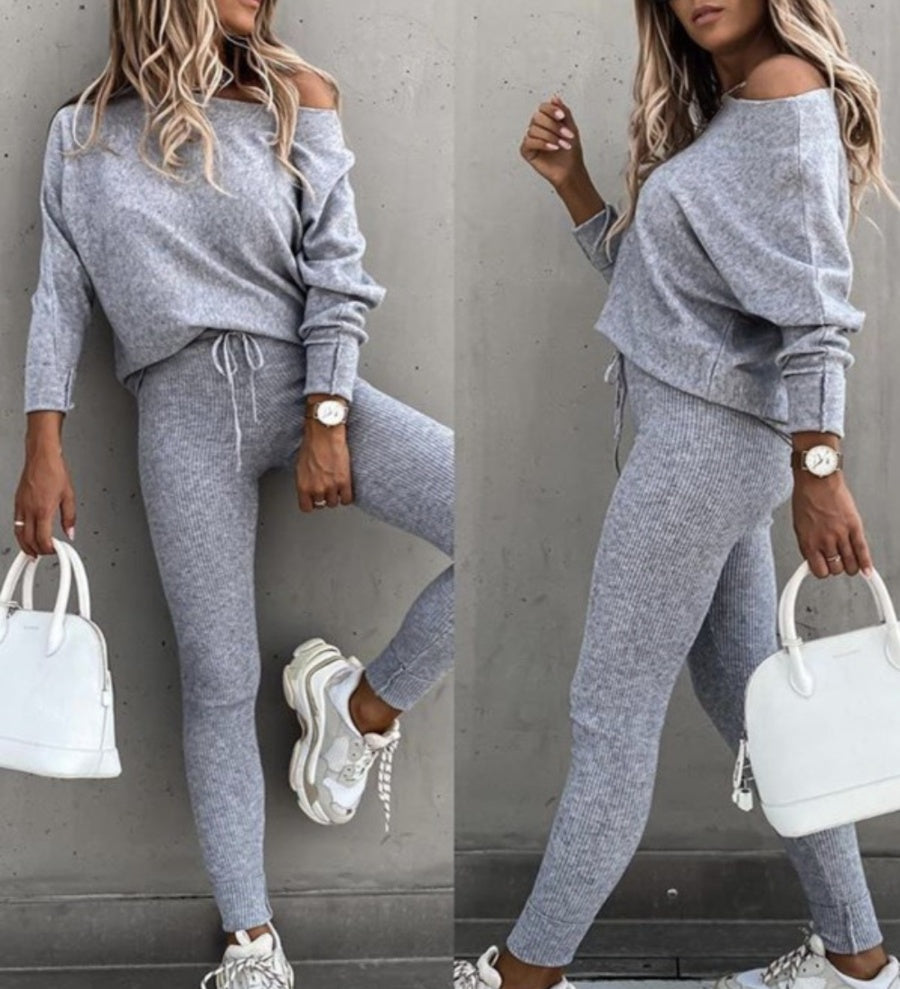 Belaire Ribbed Knit Set
