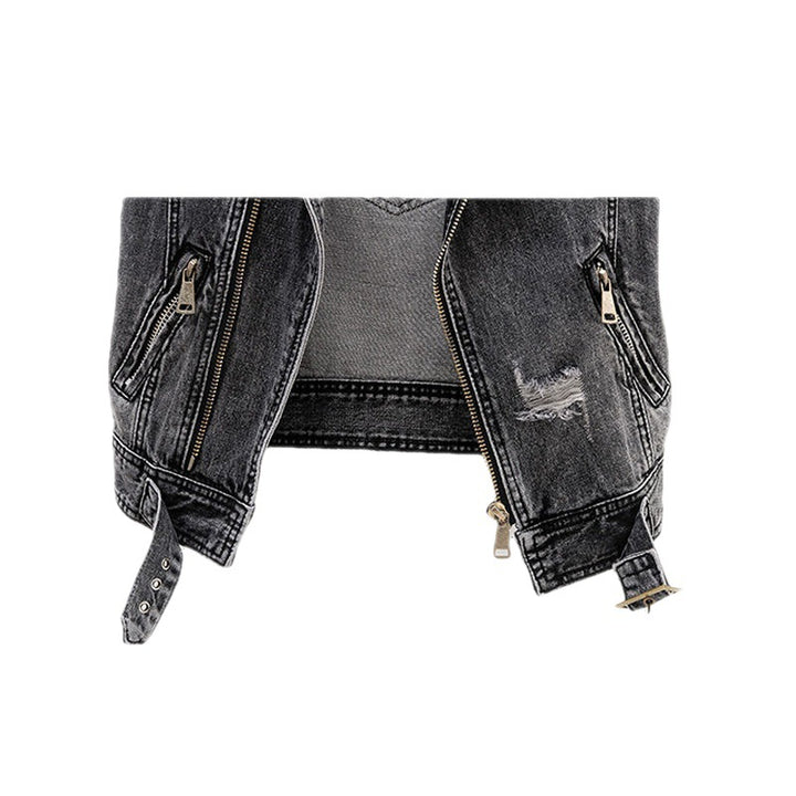 Detour Distresed Denim Vest