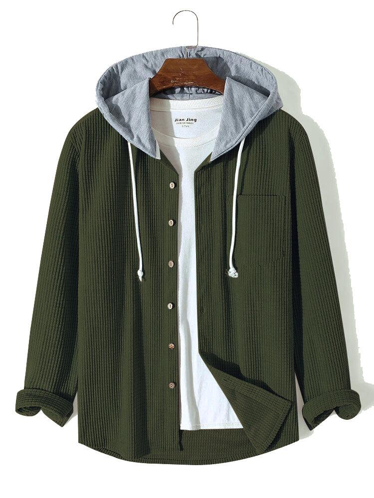 Laidback Knit Hoodie Shirt