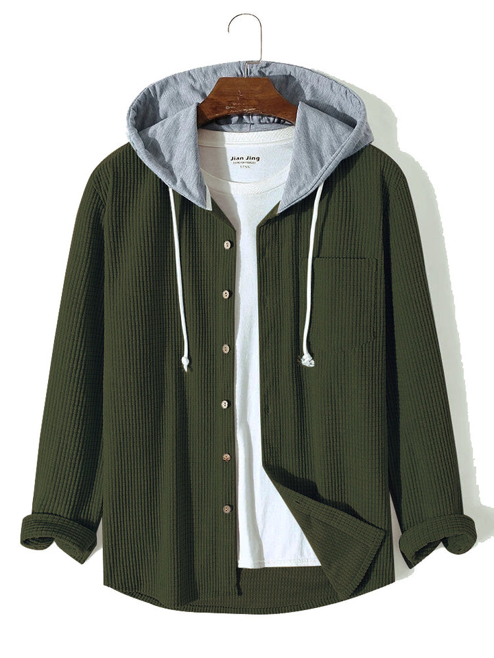 Laidback Knit Hoodie Shirt