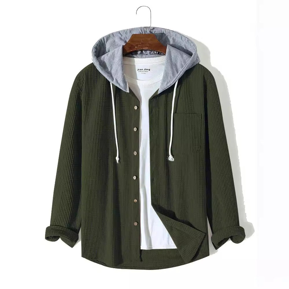 Laidback Knit Hoodie Shirt