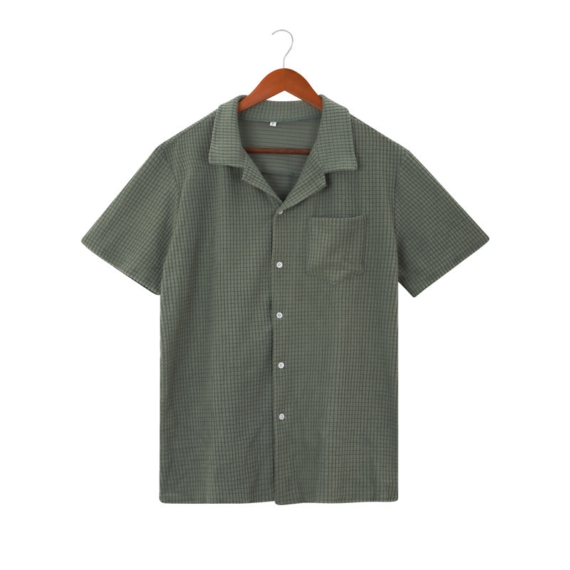 Bayshore Waffle Button-Up Shirt