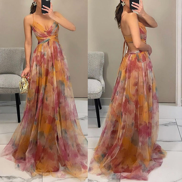 The Capri Sunset Maxi Dress