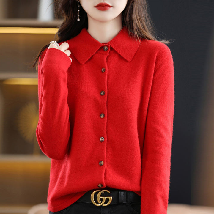 Grace Soft Knit Button-Up