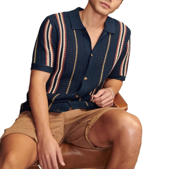 Cabana Knit Button-Up