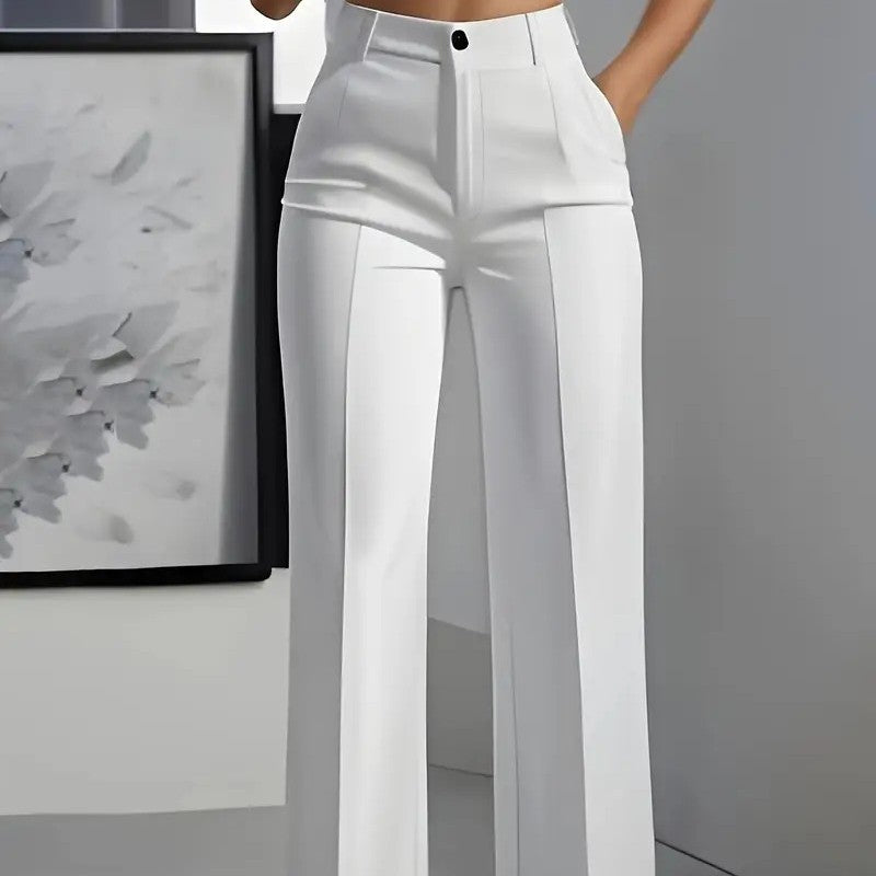 Elara™ Tailored Wide-Leg Trousers