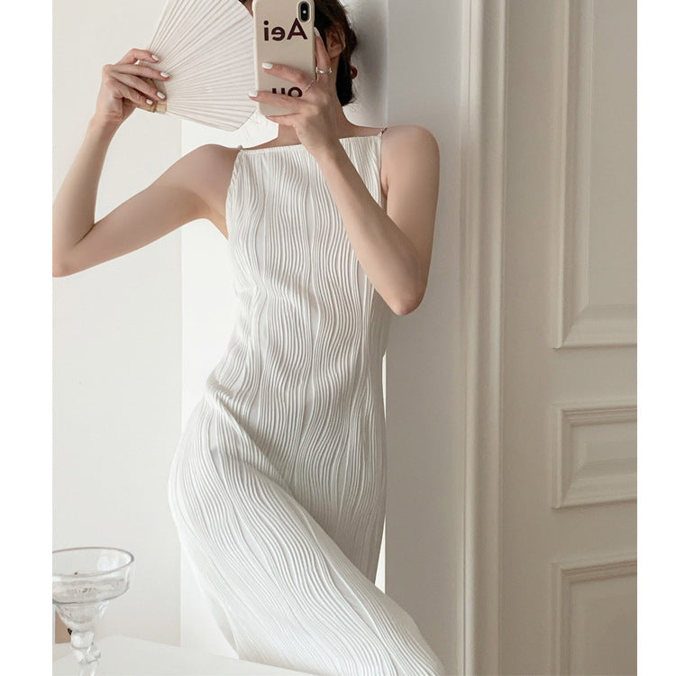 The Water Ripple Textured Cami Dress