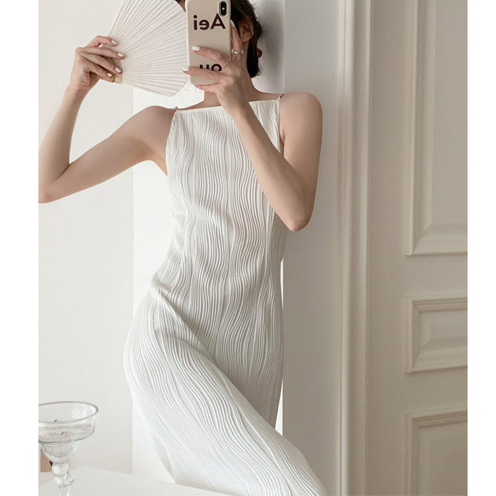 The Water Ripple Textured Cami Dress