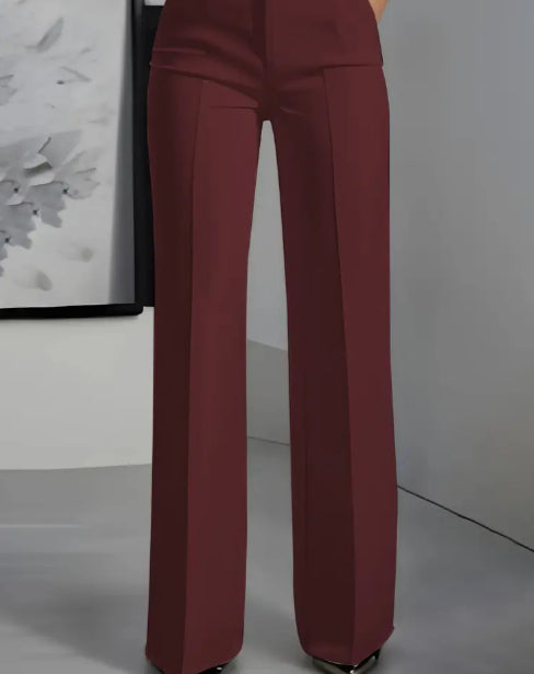 Elara™ Tailored Wide-Leg Trousers