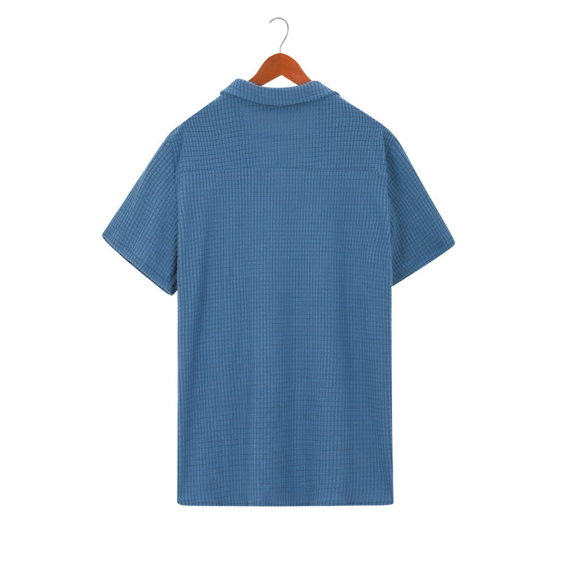 Bayshore Waffle Button-Up Shirt