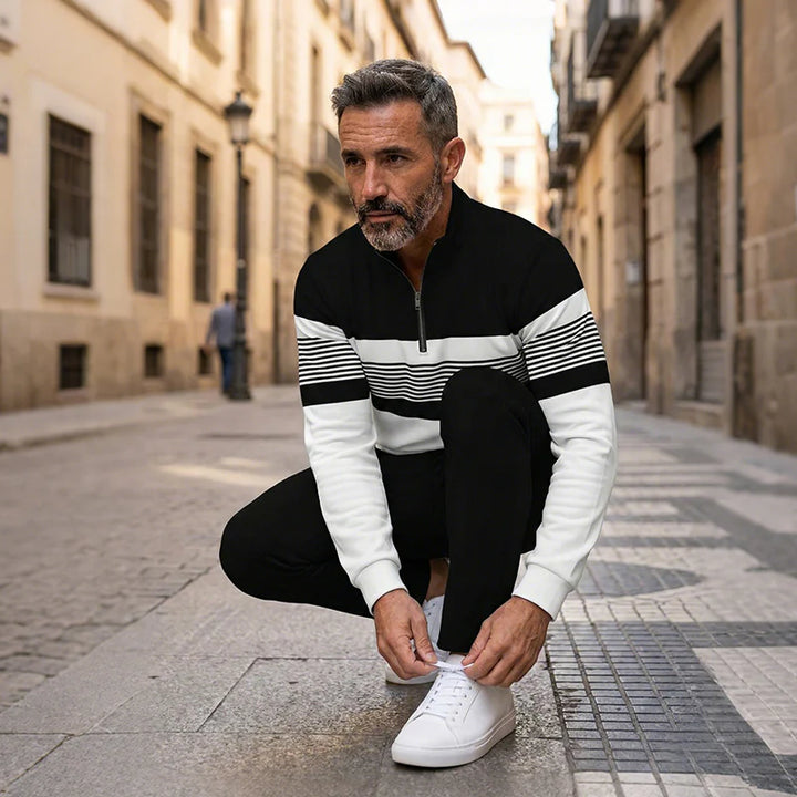 Vanguard™ Striped Quarter-Zip and Pants Set