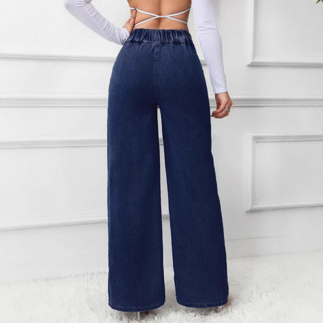 Women's High-Waisted Wide-Leg Jeans