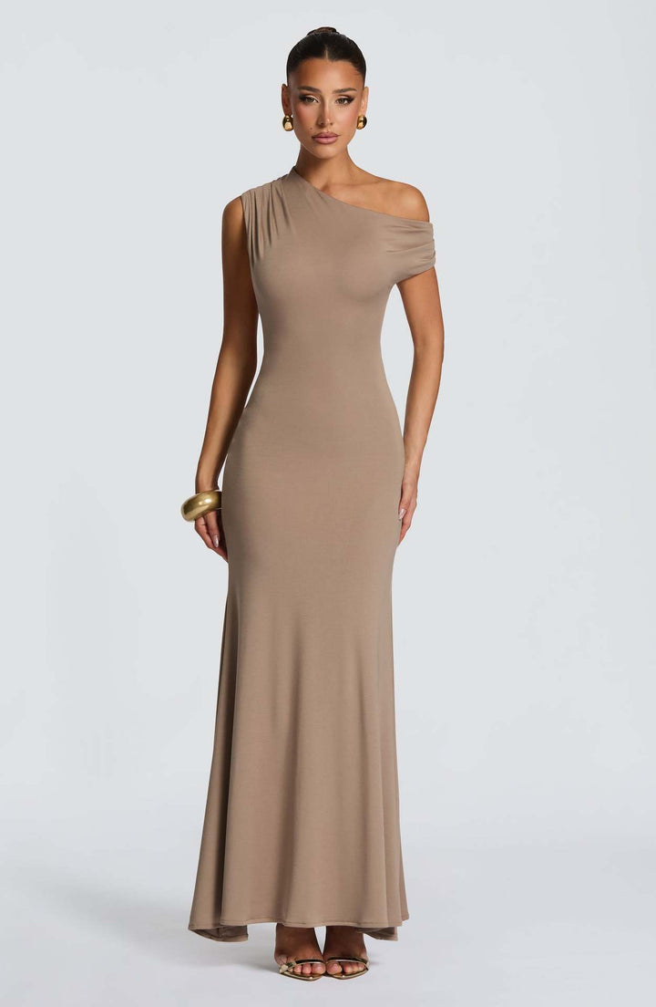 The Verona Draped Evening Gown