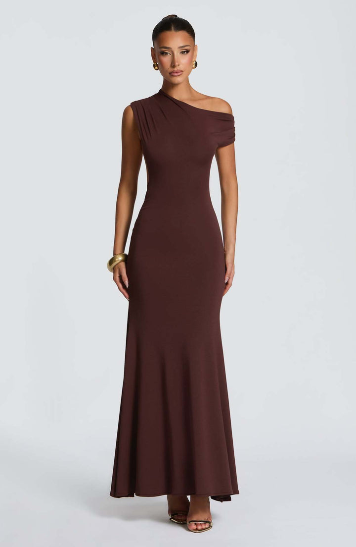 The Verona Draped Evening Gown