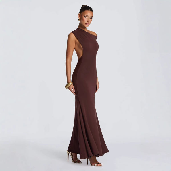 The Verona Draped Evening Gown