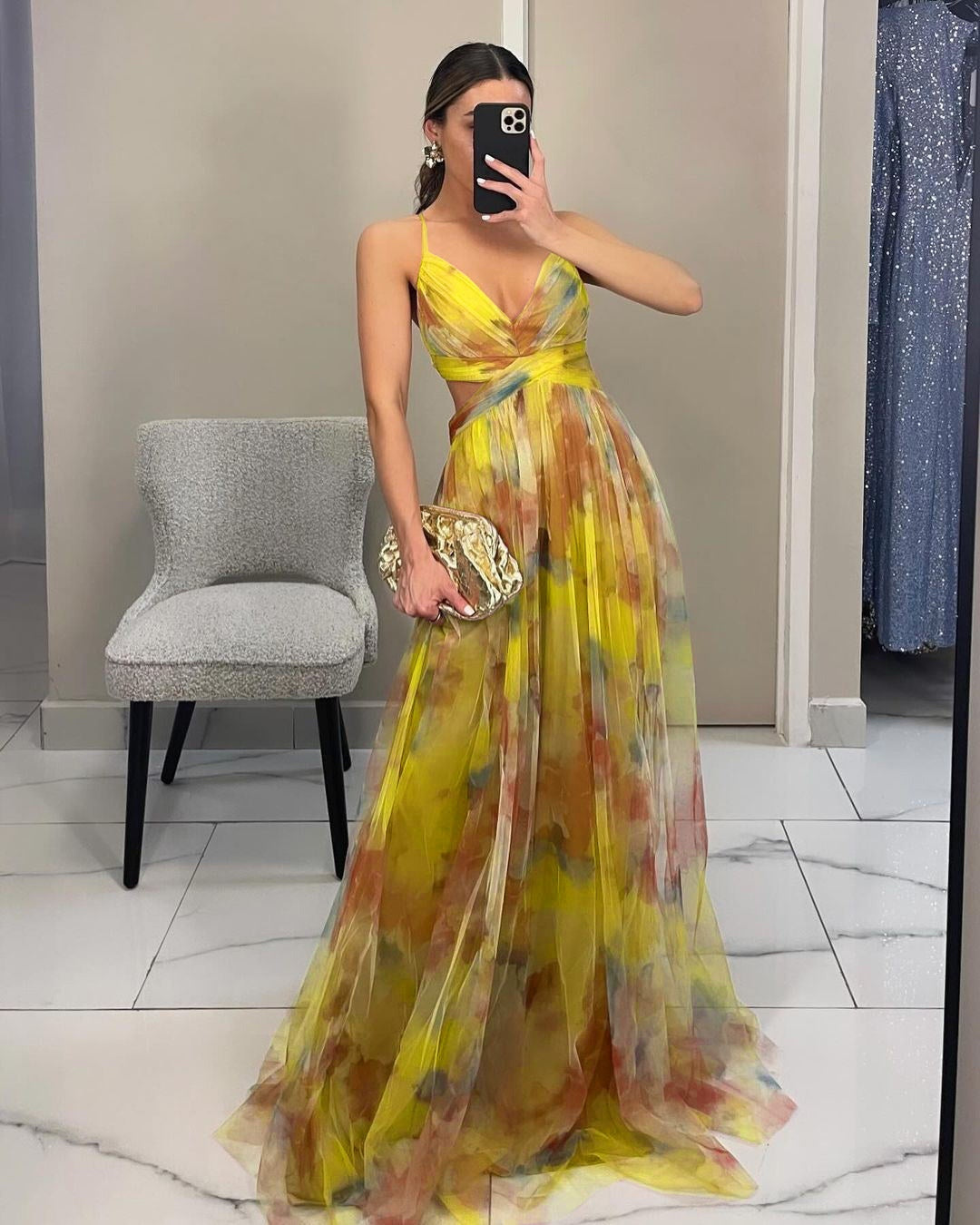 The Capri Sunset Maxi Dress