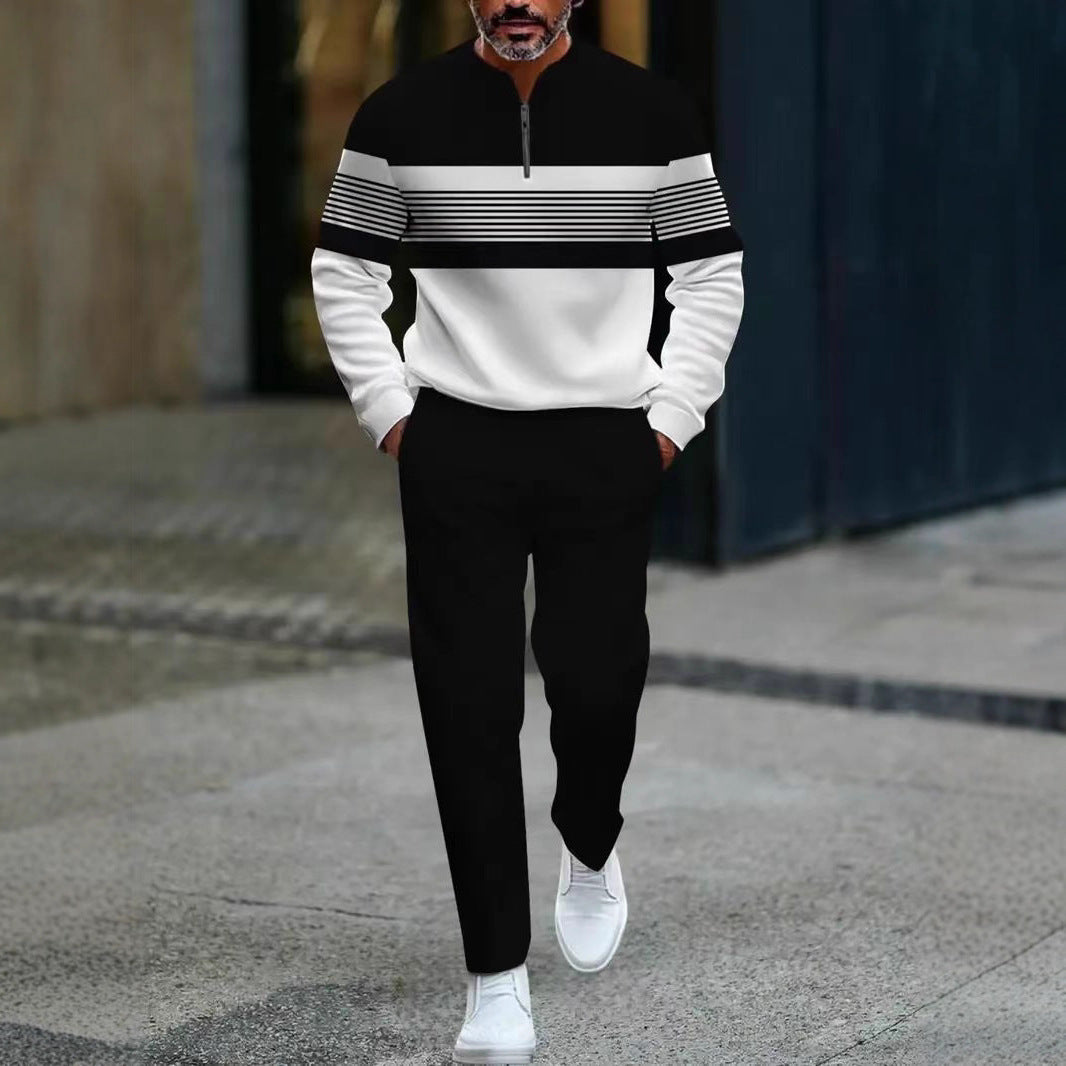 Vanguard™ Striped Quarter-Zip and Pants Set