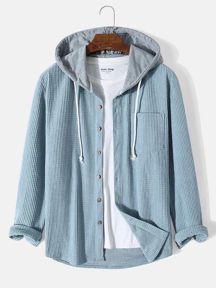 Laidback Knit Hoodie Shirt