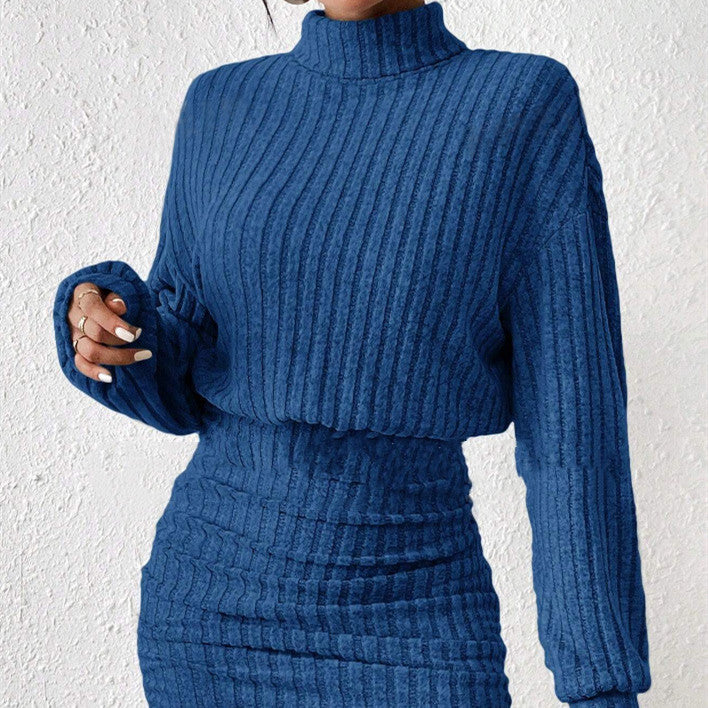 Clara Ribbed Sweater-Dress