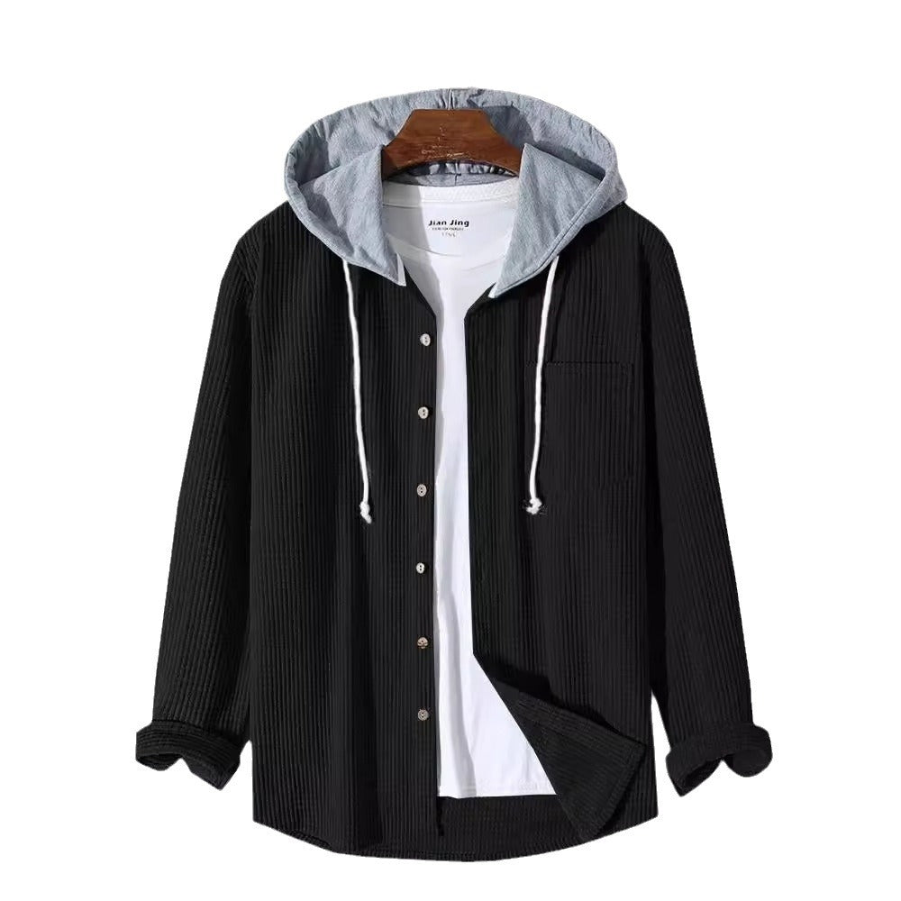 Laidback Knit Hoodie Shirt