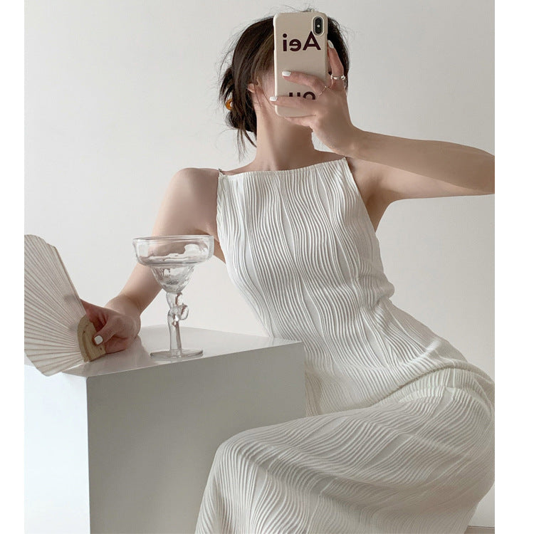 The Water Ripple Textured Cami Dress