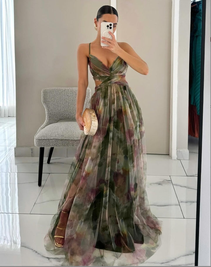 The Capri Sunset Maxi Dress