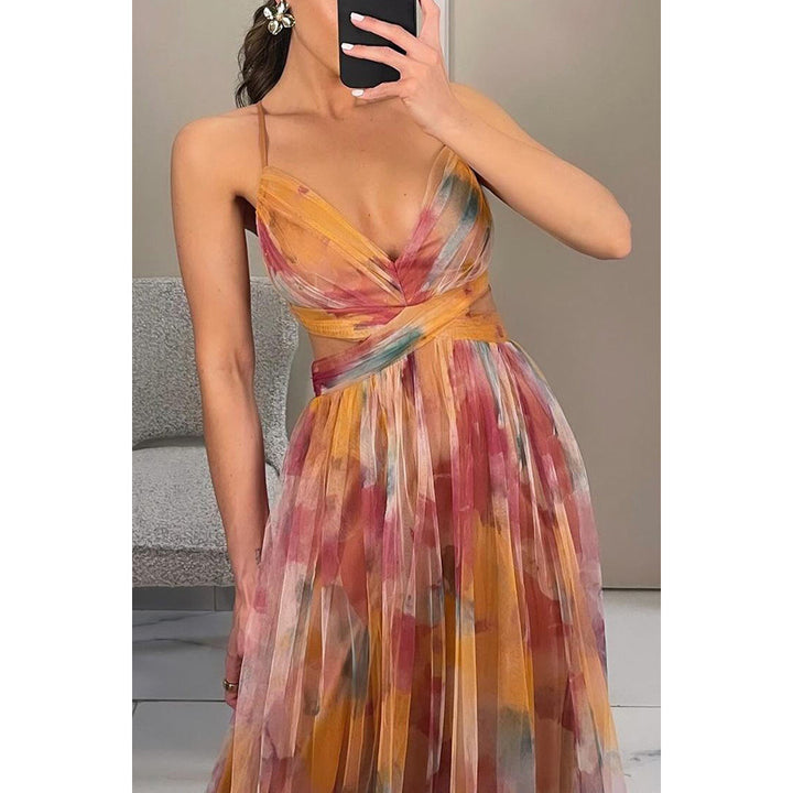The Capri Sunset Maxi Dress