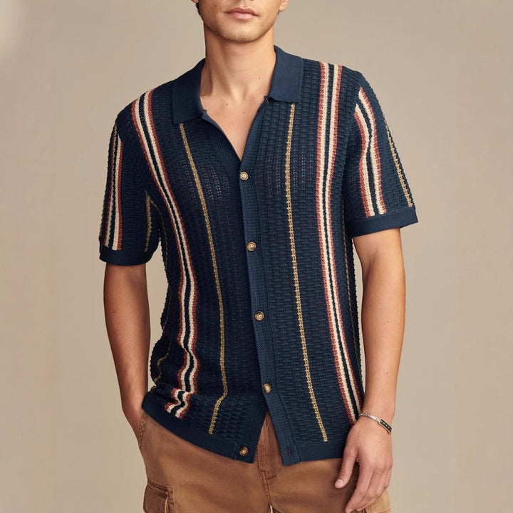 Cabana Knit Button-Up