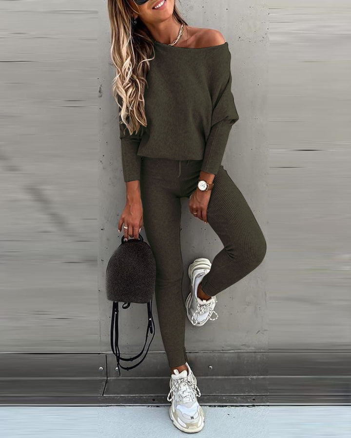 Belaire Ribbed Knit Set