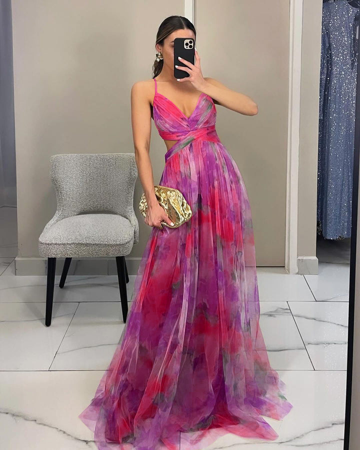 The Capri Sunset Maxi Dress