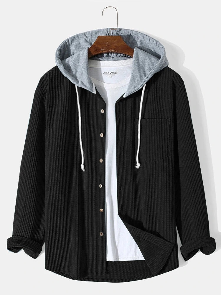 Laidback Knit Hoodie Shirt